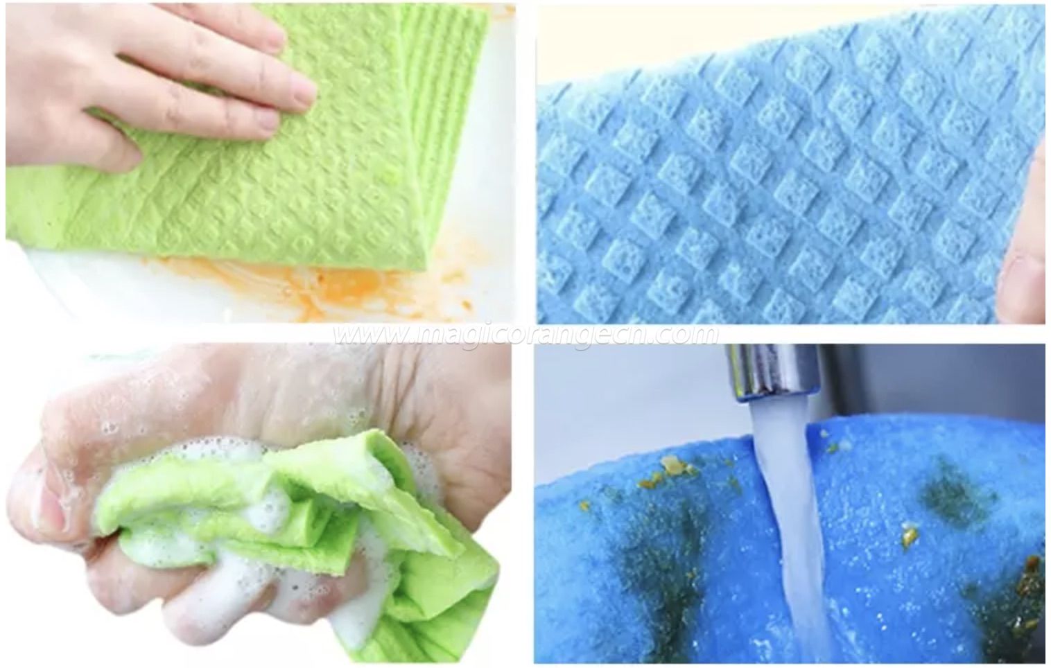 DC1005 Biodegradable Cellulose Wood Pulp Dishcloth